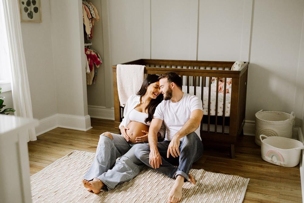 Maternity Session at Home in Waterloo Region
